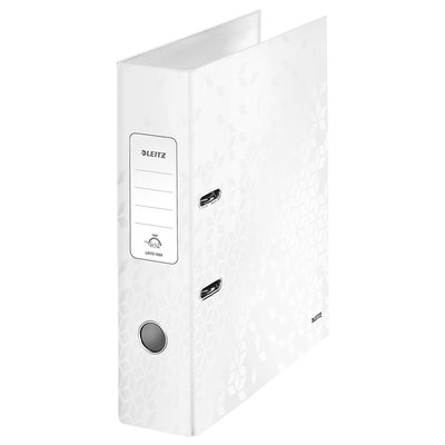 Classeur à levier Leitz WOW 180° A4 80mm laminé blanc