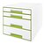 Ladenblok Leitz WOW CUBE 4 laden wit/groen