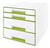 Ladenblok Leitz WOW CUBE 4 laden wit/groen