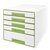 Ladenblok Leitz WOW CUBE 5 laden wit/groen