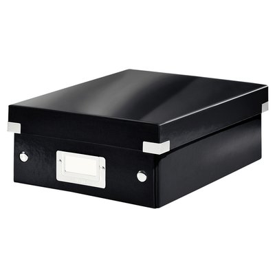 Sorteerbox Leitz WOW Click & Store 220x100x282mm gerecycled karton zwart
