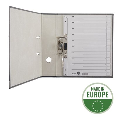 Intercalaires Leitz A4 carton 200g 6 perforations gris 100 pièces