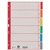 Intercalaires Leitz 4 perf 4350 6 onglets gris carton