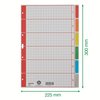 Intercalaires Leitz 4 perf 4350 6 onglets gris carton Photo