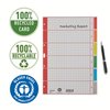 Intercalaires Leitz 4 perf 4350 6 onglets gris carton Photo