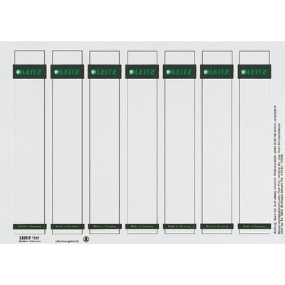 Etiquette dorsale Leitz Smal/courte 31x190mm à insérer blanc 175 pièces