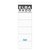 Rugetiket Elba breed 59x190mm zelfklevend wit/grijs 10 stuks