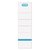 Etiquette dorsale Elba Large 59x190mm adhésive blanc/bleu 10 pièces