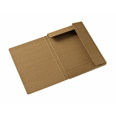 Elastobox Kraft Line A4 3 kleppen bruin