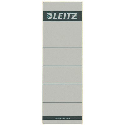 Etiquette dorsale Leitz Large 62x192mm adhésive gris 10 pièces