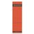 Rugetiket Leitz breed/kort 62x192mm zelfklevend rood 10 stuks