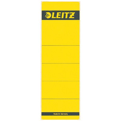 Etiquette dorsale Leitz Large/courte 62x192mm adhésive jaune 10 pièces