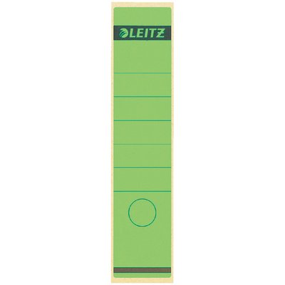 Etiquette dorsale Leitz Large/courte 62x285mm adhésive vert 10 pièces