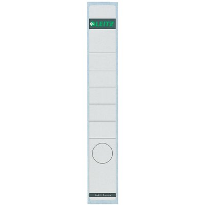 Rugetiket Leitz smal/lang 39x285mm zelfklevend wit 10 stuks