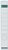 Rugetiket Leitz smal/lang 39x285mm zelfklevend wit 10 stuks