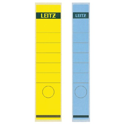 Rugetiket Leitz smal/lang 39x285mm zelfklevend wit 10 stuks