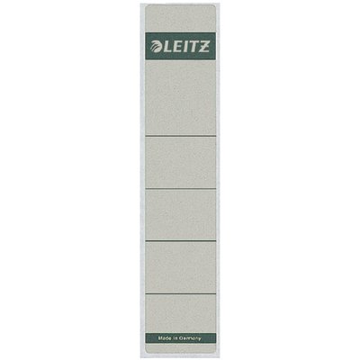 Etiquette dorsale Leitz Small/courte 39x192mm adhésive gris 10 pièces