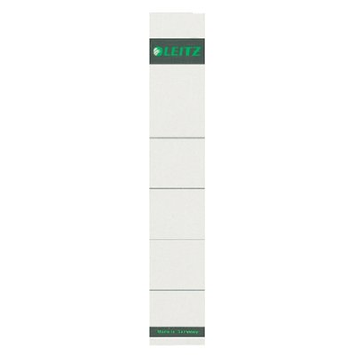Etiquette dorsale Leitz Smal 32x191mm à insérer gris 10 pièces