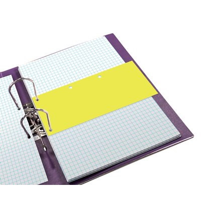 Scheidingsstrook Oxford Duo 240x105mm geel 60 stuks