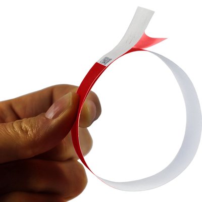 Bracelet Combicraft Tyvek rouge 100 pièces