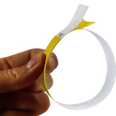 Bracelet Combicraft Tyvek jaune 100 pièces