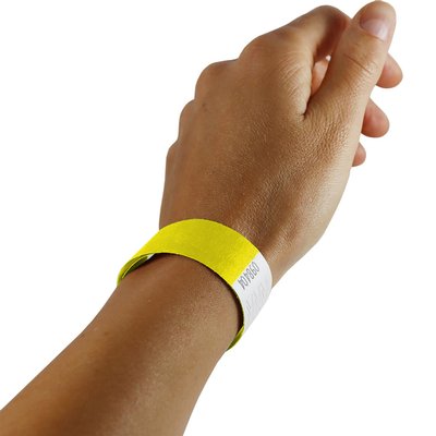 Bracelet Combicraft Tyvek jaune 100 pièces
