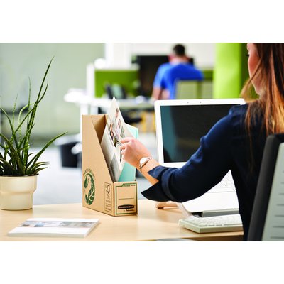 Tijdschriftcassette Bankers Box Earth A4 80mm bruin