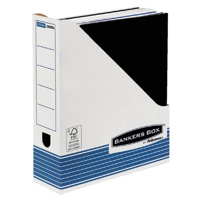 Porte-revues Bankers Box System A4 blanc/bleu