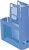 Tijdschriftcassette Collecta A4 blauw