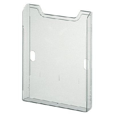 Porte-brochures Exacompta mural A4 1 compartiment portrait transparent