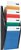 Folderhouder Helit wand 4x A4 zwart