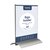 Kaarthouder Europel T-standaard A5 staand acryl / aluminium