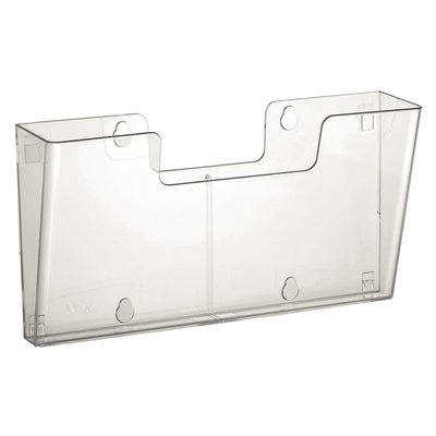 Folderhouder Europel 4x A4 wand liggend koppelbaar transparant