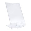 Présentoir de table Europel support L A4 portrait acrylique avec bac cartes de visite Photo
