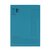 Vouwmap Quantore A4 ongelijke zijde 250gr blauw