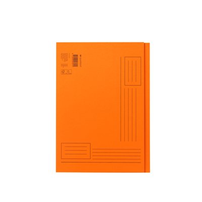 Vouwmap Quantore A4 ongelijke zijde 250gr oranje