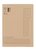 Vouwmap Quantore A4 ongelijke zijde 250gr beige