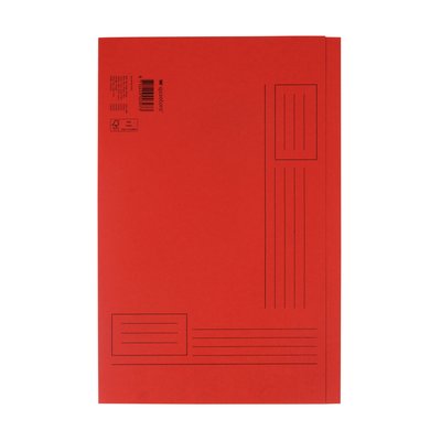 Vouwmap Quantore Folio ongelijke zijde 250gr rood