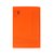 Vouwmap Quantore Folio ongelijke zijde 250gr oranje