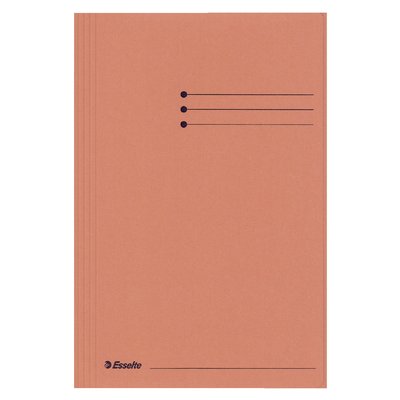 Dossiermap Esselte folio 3 kleppen manilla 275gr oranje
