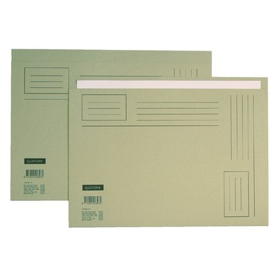 Vouwmap Quantore Folio ongelijke zijde 230gr grijs