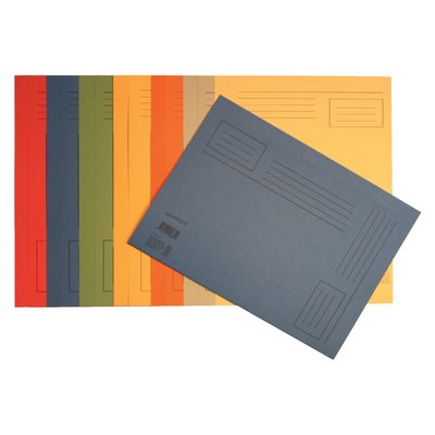 Vouwmap Quantore Folio ongelijke zijde 230gr grijs