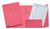Dossiermap Esselte folio 3 kleppen manilla 275gr roze
