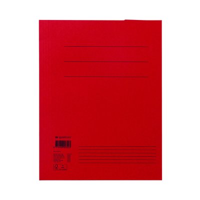 Chemise à 3 rabats Quantore A4 250g rouge