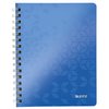 Cahier Leitz WOW A5 spirale ligné 160 pages bleu Photo