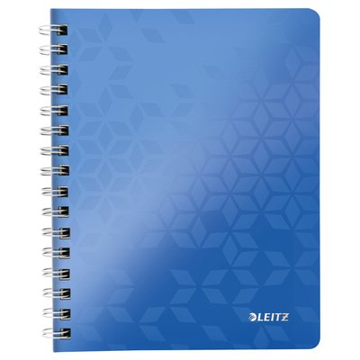 Cahier Leitz WOW A5 spirale ligné 160 pages bleu