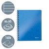 Cahier Leitz WOW A5 spirale ligné 160 pages bleu Photo