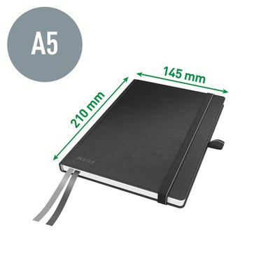 Cahier Leitz Complete A5 ligné 160 pages 100g noir