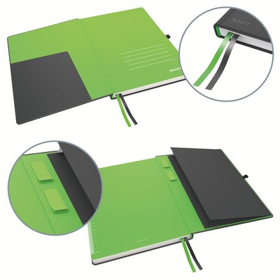 Cahier Leitz Complete A5 ligné 160 pages 100g noir