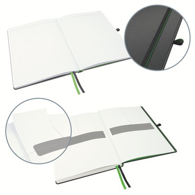 Cahier Leitz Complete A5 ligné 160 pages 100g noir